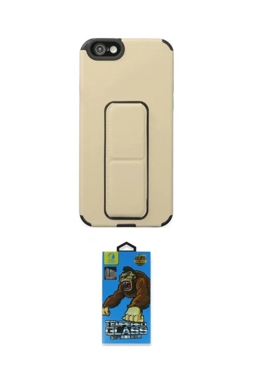 ieg™ iPhone 6 Kılıf Çekirdek Yansıma - Siyah 18D Cam Ekran Koruyucu