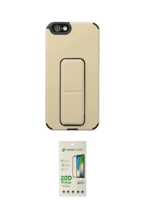 ieg™ iPhone 6 Kılıf Çekirdek Yansıma - Siyah 20D Premium Cam Ekran Koruyucu