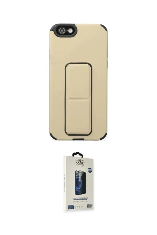 ieg™ iPhone 6 Kılıf Çekirdek Yansıma - Siyah Bilvis Hayalet Cam Ekran Koruyucu