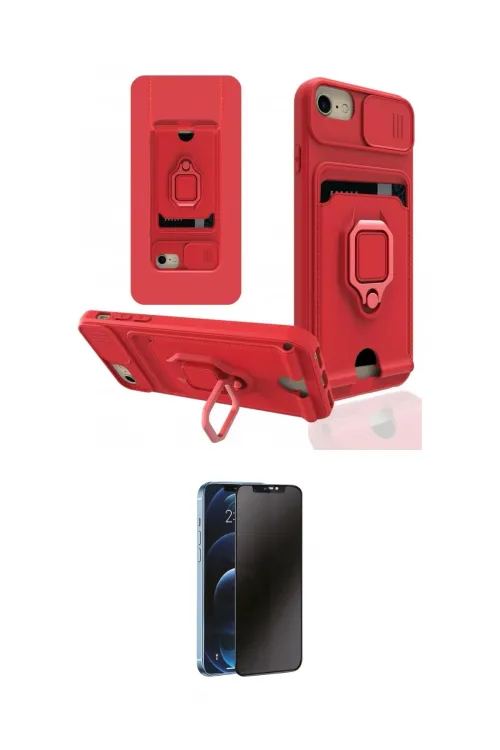 ieg™ iPhone 6 Kılıf Vadi Form Prime - Siyah 3D Antistatik Hayalet Cam Ekran Koruyucu