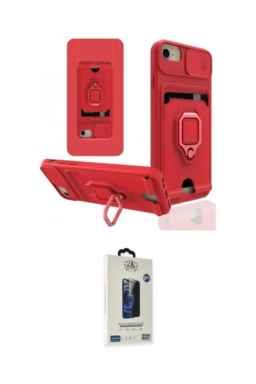 ieg™ iPhone 6 Kılıf Vadi Form Prime - Siyah Bilvis Hayalet Cam Ekran Koruyucu
