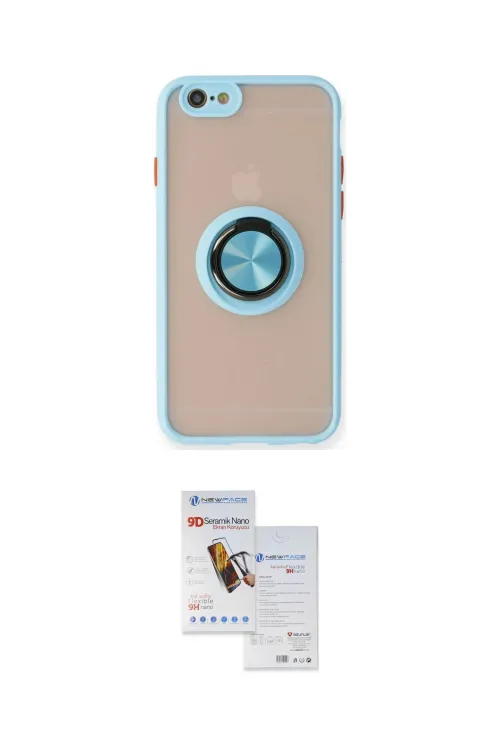 ieg™ iPhone 6 Kılıf Yörünge Çizgi - Beyaz Seramik Nano Ekran Koruyucu