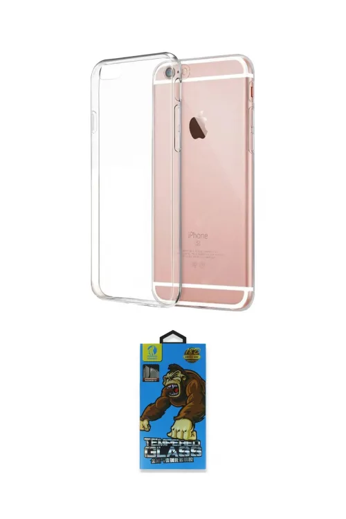 ieg™ iPhone 6 Kılıf Zirve Doku - Siyah 18D Cam Ekran Koruyucu