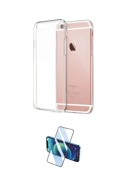 ieg™ iPhone 6 Kılıf Zirve Doku - Siyah 3D Antistatik Cam Ekran Koruyucu