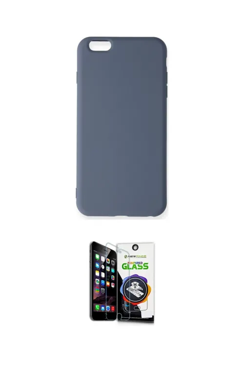 ieg™ iPhone 6 Plus Kılıf Ahenk Serisi - Şeffaf Temperli Cam Ekran Koruyucu