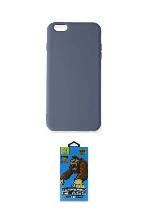 ieg™ iPhone 6 Plus Kılıf Ahenk Serisi - Siyah 18D Cam Ekran Koruyucu