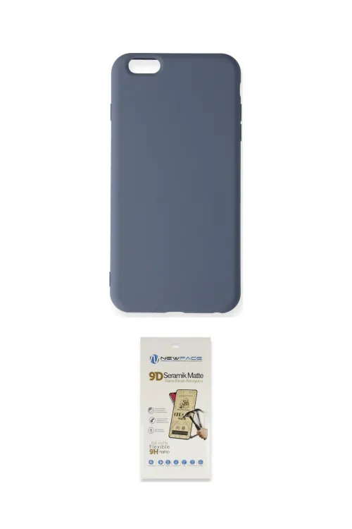 ieg™ iPhone 6 Plus Kılıf Ahenk Serisi - Siyah Mat Seramik Nano Ekran Koruyucu