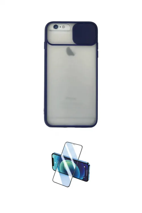 ieg™ iPhone 6 Plus Kılıf Vadi Çizgi - Beyaz 3D Antistatik Seramik Nano Ekran Koruyucu