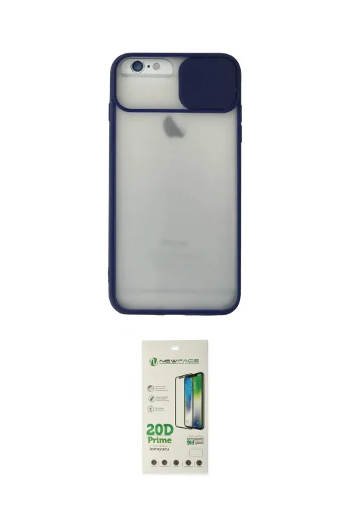 ieg™ iPhone 6 Plus Kılıf Vadi Çizgi - Siyah 20D Premium Cam Ekran Koruyucu