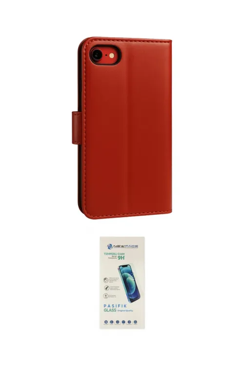 ieg™ iPhone 7 Kılıf Siluet Işık Serisi - Şeffaf Pasifik Cam Ekran Koruyucu