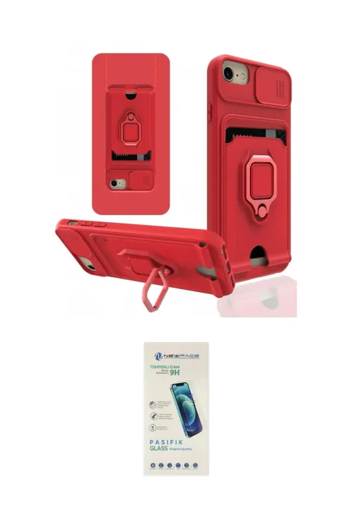 ieg™ iPhone 7 Kılıf Vadi Form Prime - Şeffaf Pasifik Cam Ekran Koruyucu