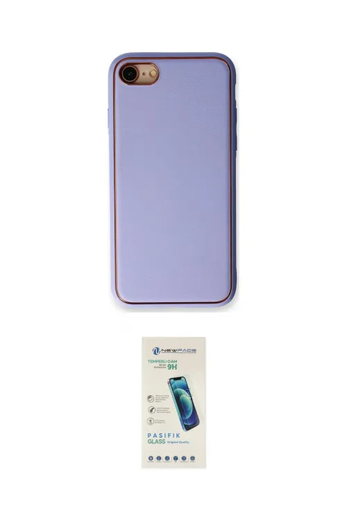 ieg™ iPhone 7 Kılıf Yadigar Klasik - Şeffaf Pasifik Cam Ekran Koruyucu