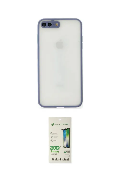 ieg™ iPhone 7 Plus Kılıf Ahenk Çizgi Serisi - Siyah 20D Premium Cam Ekran Koruyucu