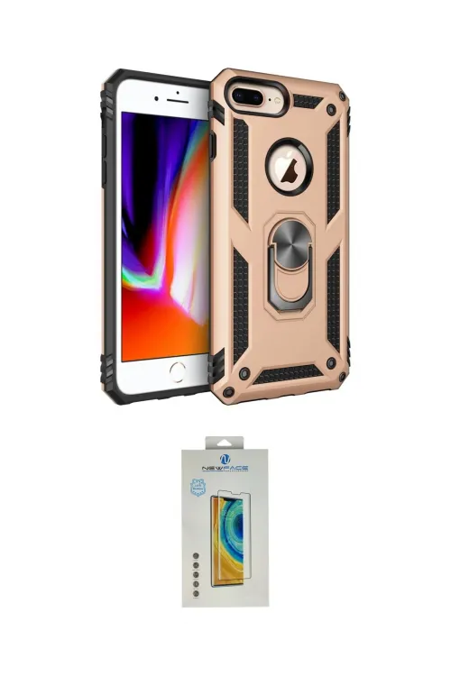 ieg™ iPhone 7 Plus Kılıf Ahenk Klasik Koleksiyonu - Beyaz Polymer Nano Ekran Koruyucu