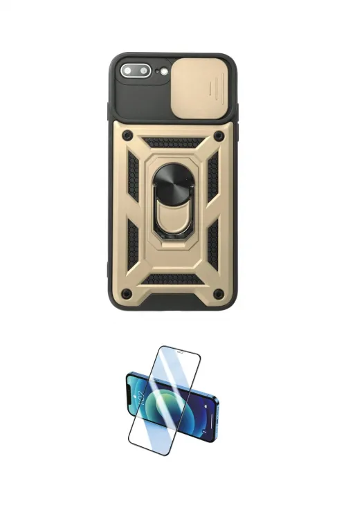 ieg™ iPhone 7 Plus Kılıf Ahenk Klasik - Siyah 3D Antistatik Seramik Nano Ekran Koruyucu