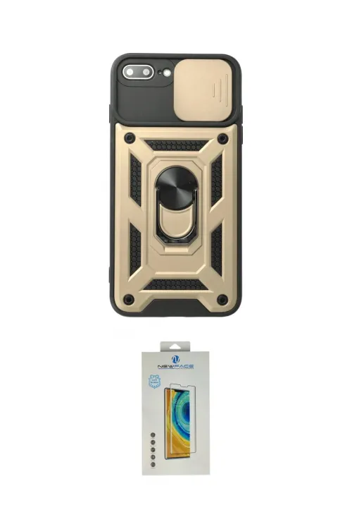 ieg™ iPhone 7 Plus Kılıf Ahenk Klasik - Siyah Polymer Nano Ekran Koruyucu