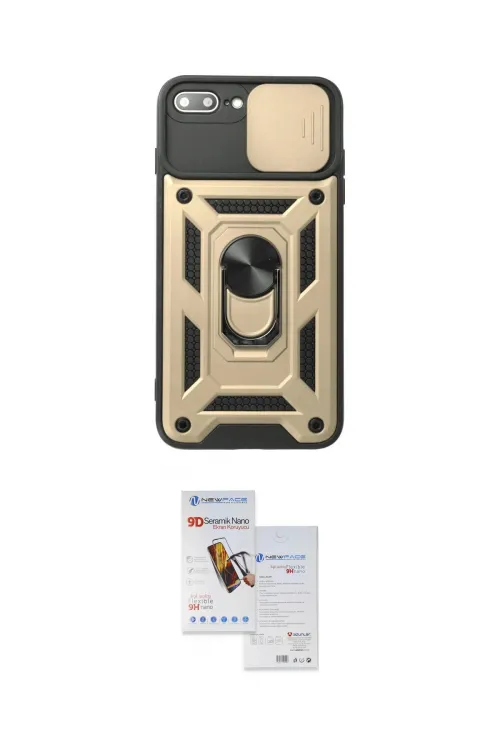 ieg™ iPhone 7 Plus Kılıf Ahenk Klasik - Siyah Seramik Nano Ekran Koruyucu