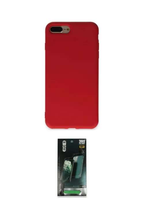 ieg™ iPhone 7 Plus Kılıf Ahenk Serisi - Şeffaf 360 Full Body Arka Koruyucu