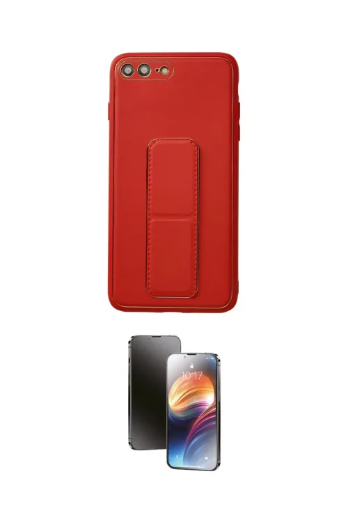 ieg™ iPhone 7 Plus Kılıf Akış Doku - Siyah 3D Antistatik Mat Seramik Nano Ekran Koruyucu