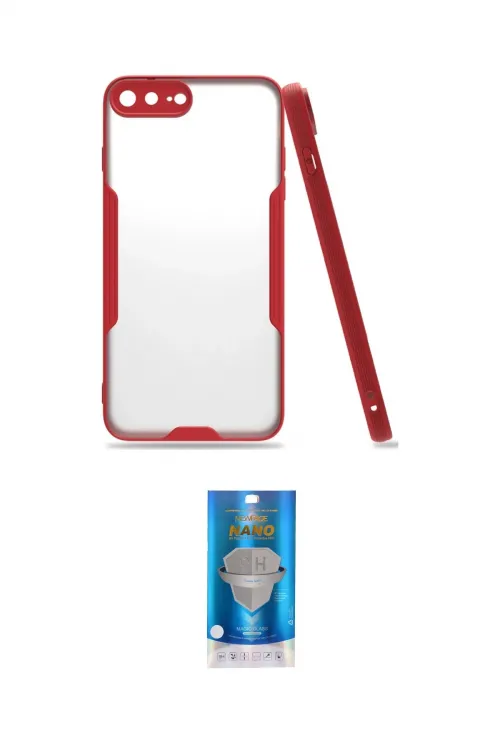 ieg™ iPhone 7 Plus Kılıf Atlas Asil Serisi - Şeffaf Royal Nano Ekran Koruyucu