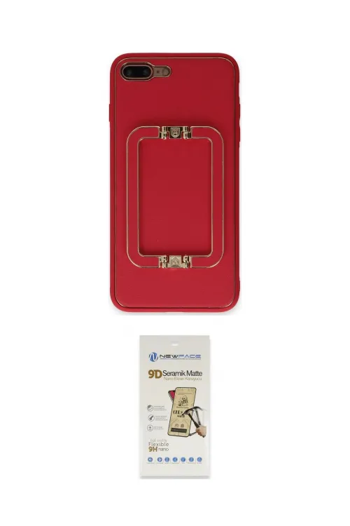 ieg™ iPhone 7 Plus Kılıf Kozmos Minimal Prime - Beyaz Mat Seramik Nano Ekran Koruyucu