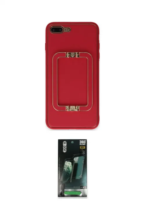 ieg™ iPhone 7 Plus Kılıf Kozmos Minimal Prime - Şeffaf 360 Full Body Arka Koruyucu
