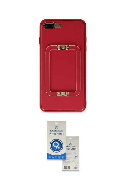 ieg™ iPhone 7 Plus Kılıf Kozmos Minimal Prime - Şeffaf Royal Nano Ekran Koruyucu