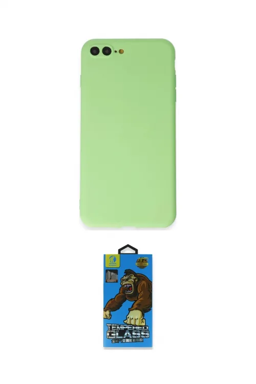 ieg™ iPhone 7 Plus Kılıf Kozmos Yansıma Özel Seri - Beyaz 18D Cam Ekran Koruyucu