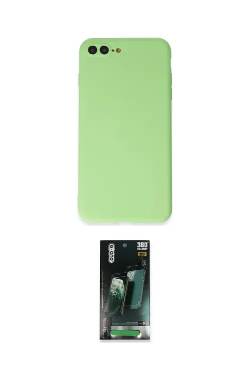 ieg™ iPhone 7 Plus Kılıf Kozmos Yansıma Özel Seri - Şeffaf 360 Full Body Arka Koruyucu