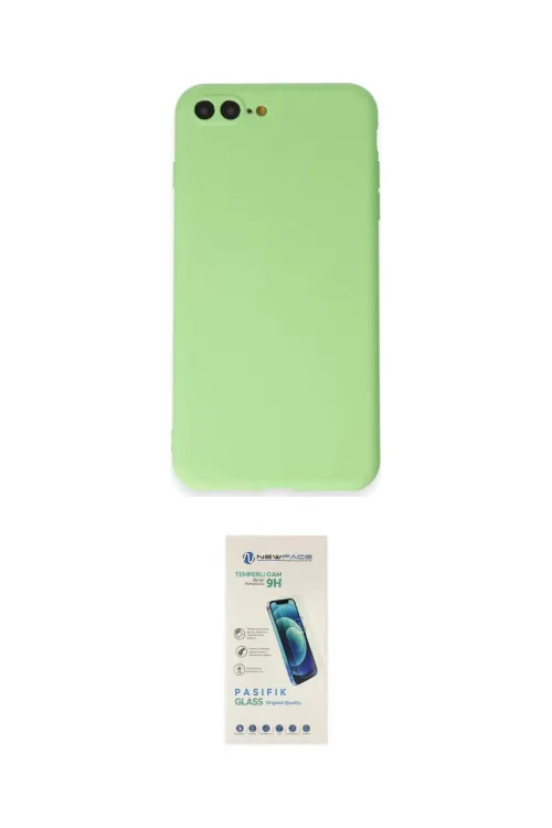 ieg™ iPhone 7 Plus Kılıf Kozmos Yansıma Özel Seri - Şeffaf Pasifik Cam Ekran Koruyucu