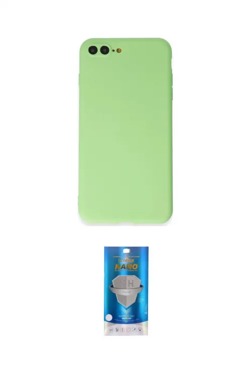 ieg™ iPhone 7 Plus Kılıf Kozmos Yansıma Özel Seri - Şeffaf Royal Nano Ekran Koruyucu