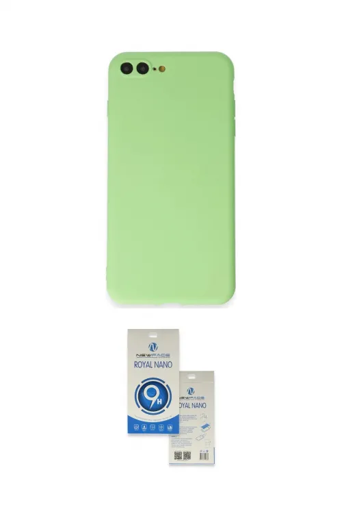 ieg™ iPhone 7 Plus Kılıf Kozmos Yansıma Özel Seri - Şeffaf Royal Nano Ekran Koruyucu