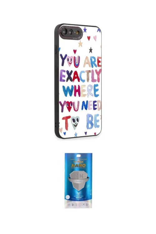 ieg™ iPhone 7 Plus Kılıf Odak Klasik Serisi - Şeffaf Royal Nano Ekran Koruyucu