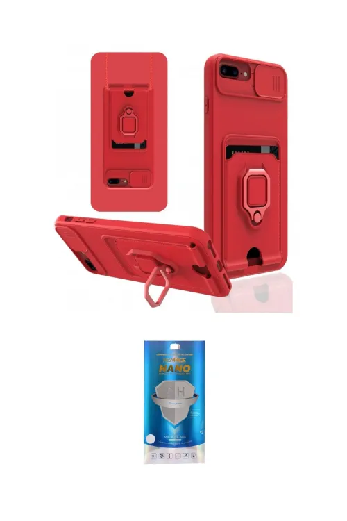 ieg™ iPhone 7 Plus Kılıf Vadi Form Prime - Şeffaf Royal Nano Ekran Koruyucu