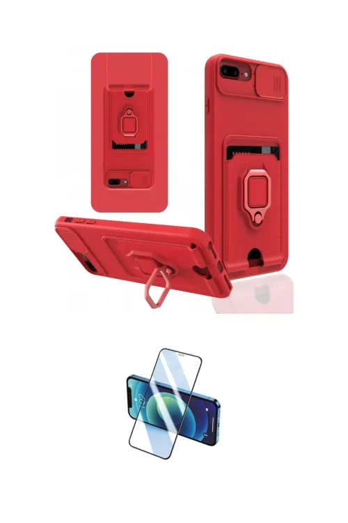ieg™ iPhone 7 Plus Kılıf Vadi Form Prime - Siyah 3D Antistatik Seramik Nano Ekran Koruyucu