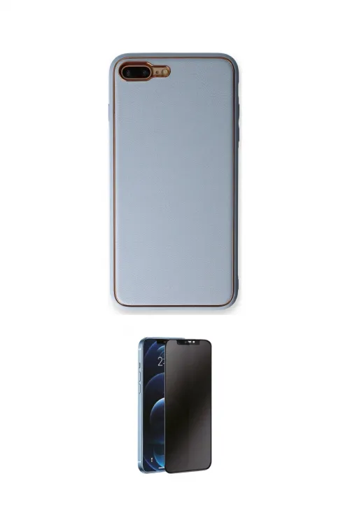 ieg™ iPhone 7 Plus Kılıf Yadigar Klasik - Siyah 3D Antistatik Hayalet Cam Ekran Koruyucu
