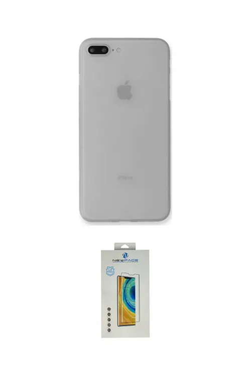 ieg™ iPhone 7 Plus Kılıf Yadigar Yansıma Serisi - Beyaz Polymer Nano Ekran Koruyucu