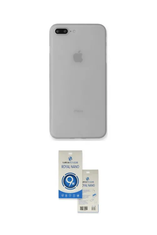 ieg™ iPhone 7 Plus Kılıf Yadigar Yansıma Serisi - Şeffaf Royal Nano Ekran Koruyucu