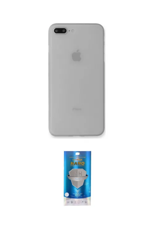 ieg™ iPhone 7 Plus Kılıf Yadigar Yansıma Serisi - Şeffaf Royal Nano Ekran Koruyucu