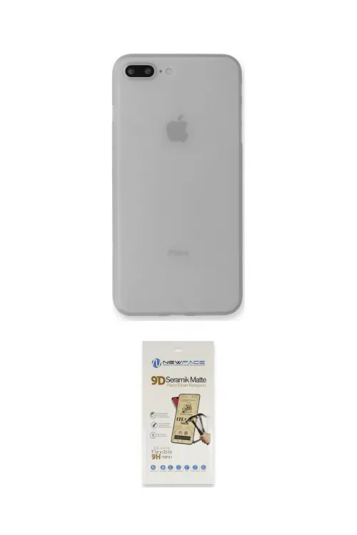 ieg™ iPhone 7 Plus Kılıf Yadigar Yansıma Serisi - Siyah Mat Seramik Nano Ekran Koruyucu