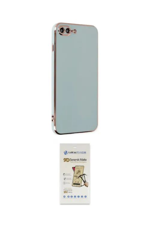 ieg™ iPhone 7 Plus Kılıf Yankı Serisi - Siyah Mat Seramik Nano Ekran Koruyucu