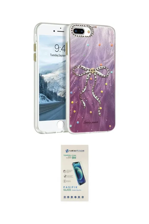 ieg™ iPhone 7 Plus Kılıf Zirve Modern Prime - Şeffaf Pasifik Cam Ekran Koruyucu