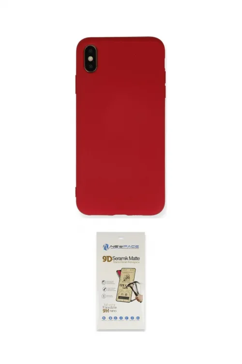 ieg™ iPhone X Kılıf Ahenk Serisi - Siyah Mat Seramik Nano Ekran Koruyucu