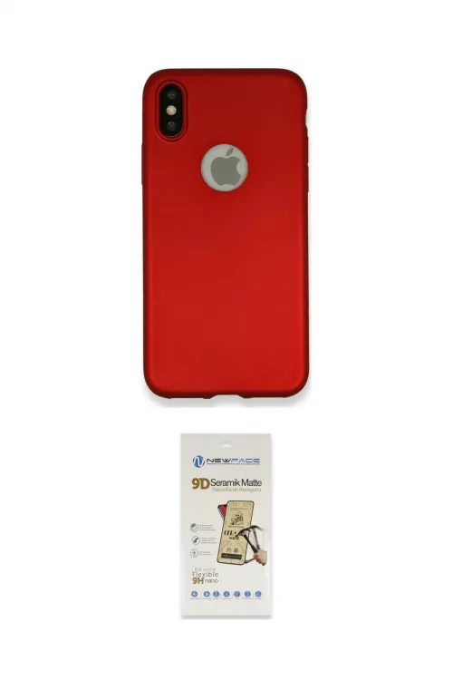 ieg™ iPhone X Kılıf Kozmos Yansıma Özel Seri - Siyah Mat Seramik Nano Ekran Koruyucu