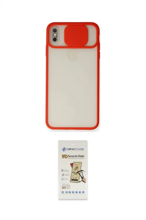 ieg™ iPhone X Kılıf Vadi Çizgi - Siyah Mat Seramik Nano Ekran Koruyucu