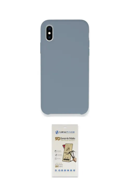 ieg™ iPhone X Kılıf Zirve Modern Özel Seri - Siyah Mat Seramik Nano Ekran Koruyucu