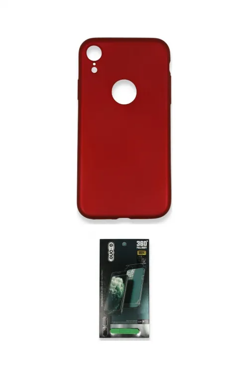 ieg™ iPhone XR Kılıf Kozmos Yansıma Özel Seri - Şeffaf 360 Full Body Arka Koruyucu