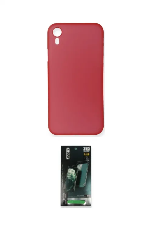 ieg™ iPhone XR Kılıf Yadigar Yansıma Serisi - Şeffaf 360 Full Body Arka Koruyucu