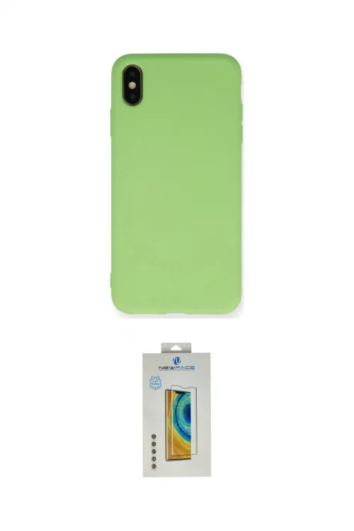 ieg™ iPhone XS Max Kılıf Ahenk Serisi - Siyah Polymer Nano Ekran Koruyucu
