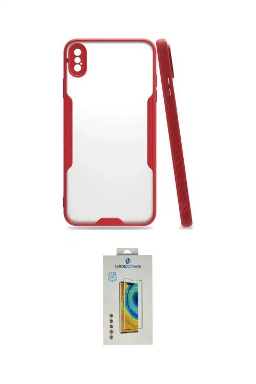 ieg™ iPhone XS Max Kılıf Atlas Asil Serisi - Siyah Polymer Nano Ekran Koruyucu